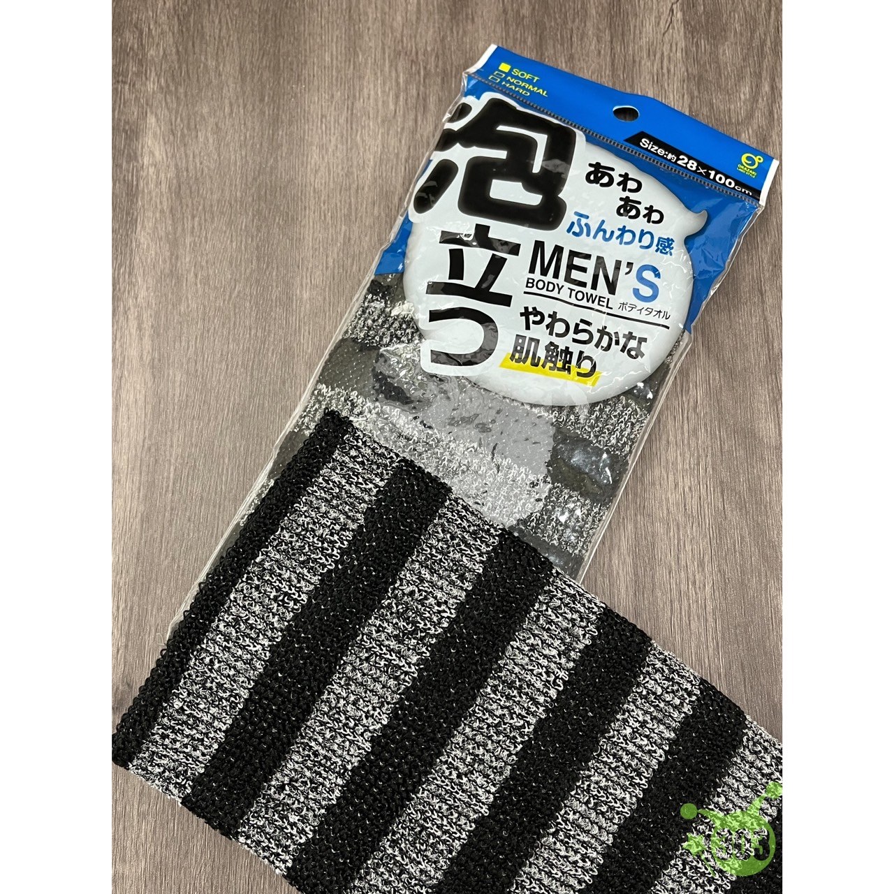 【OKAZAKI】 發泡男士沐浴巾 4986614241571/ 發泡男士浴巾-硬 4986614253543