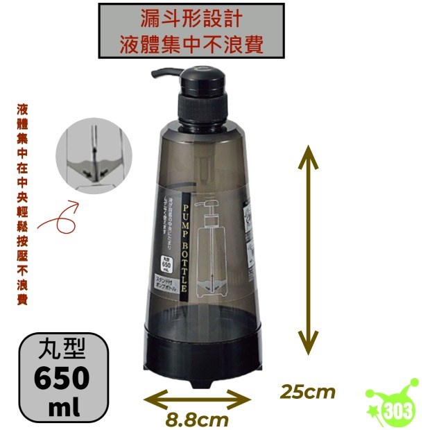 【ECHO】液體壓瓶（丸形）650mL  4991203192189