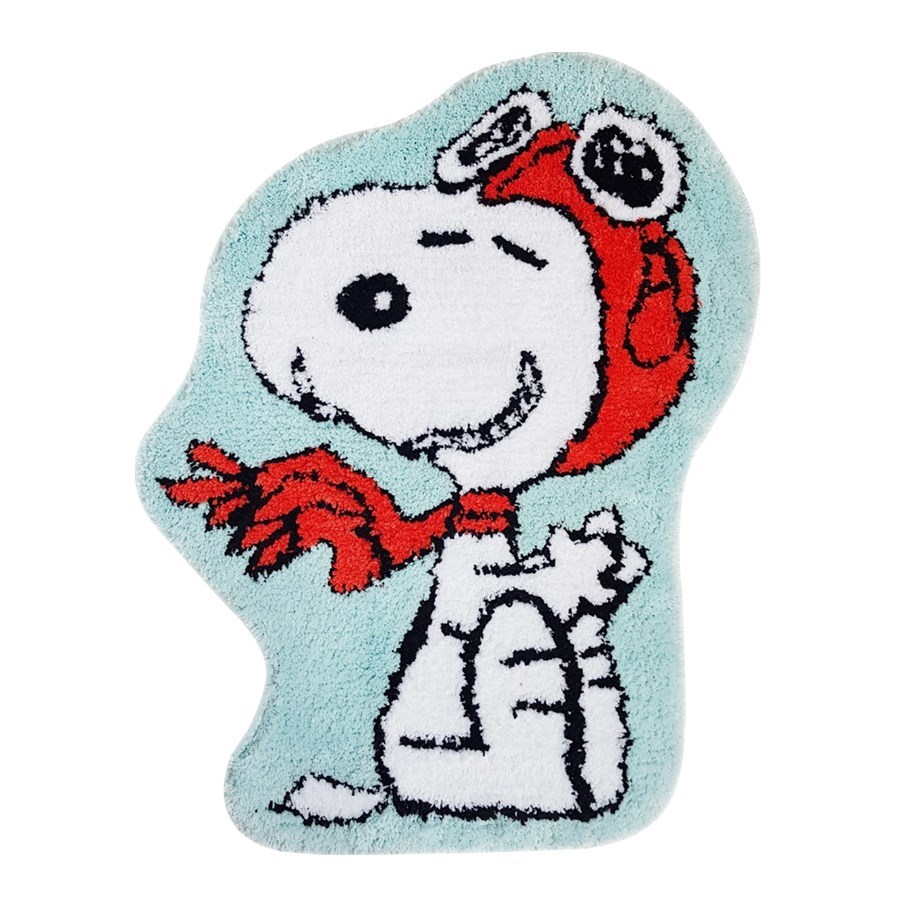 【虹斌】史努比 胡士托 造型絨毛防滑地墊