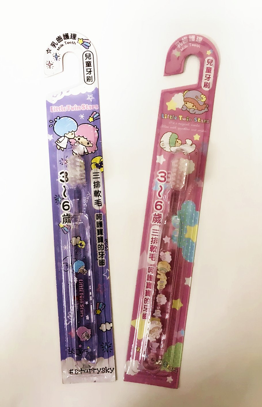 台灣製 三麗鷗系列 KIKI&LALA 雙子星  LTS-1625兒童牙刷 2款 - 3~6歲適用  4712977466258