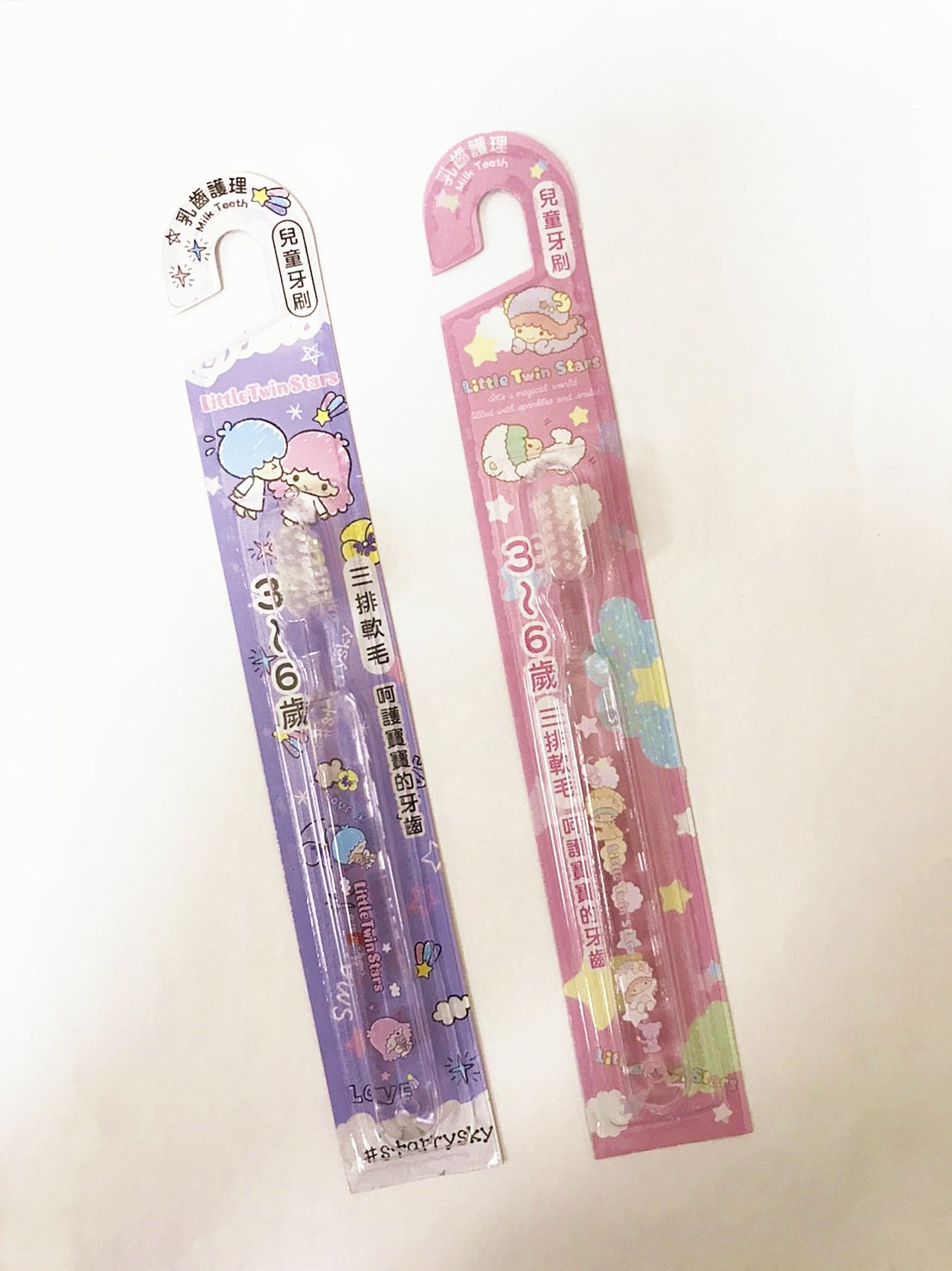 台灣製 三麗鷗系列 KIKI&LALA 雙子星  LTS-1625兒童牙刷 2款 - 3~6歲適用  4712977466258