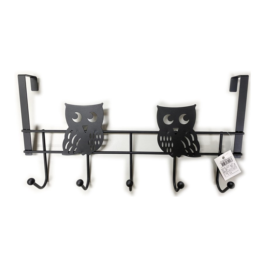 吉㠙  台灣製   A31018 情侶貓頭鷹    門板鉤  5勾   4716381310183