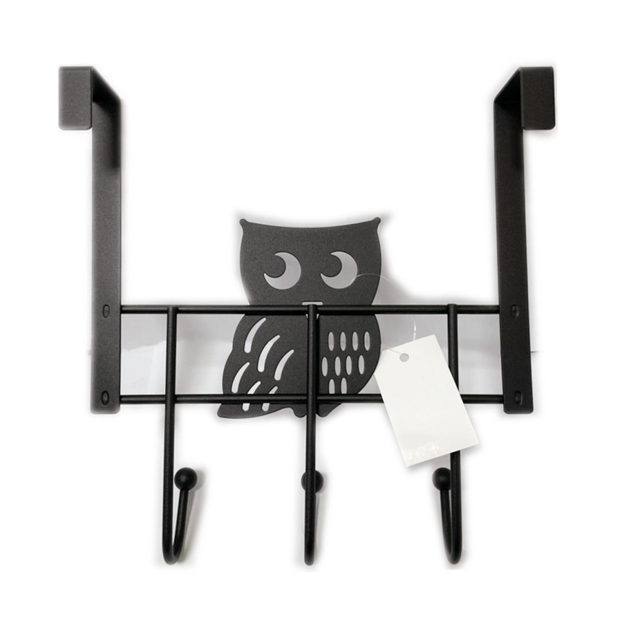 吉㠙  台灣製   A301106 紳士 貓頭鷹 門板鉤3勾   4716381301068