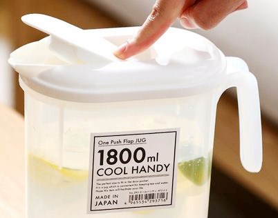日本製 山田   YAMADA  293 冷水壺 . 飲料果汁壺   .家用按壓式冷水壺