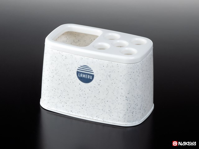 V234-1 Lameru牙膏、牙刷架-大理石白 4955959223412