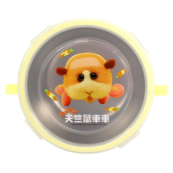 天竺鼠車車不鏽鋼雙耳隔熱碗-黃4718733265110/粉4718733265127