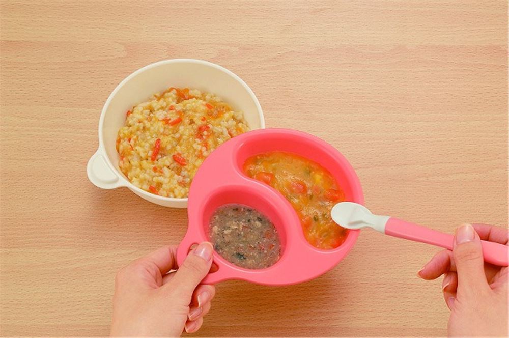 日本製 inomata  1127 幼兒碗 - 綠 /  粉