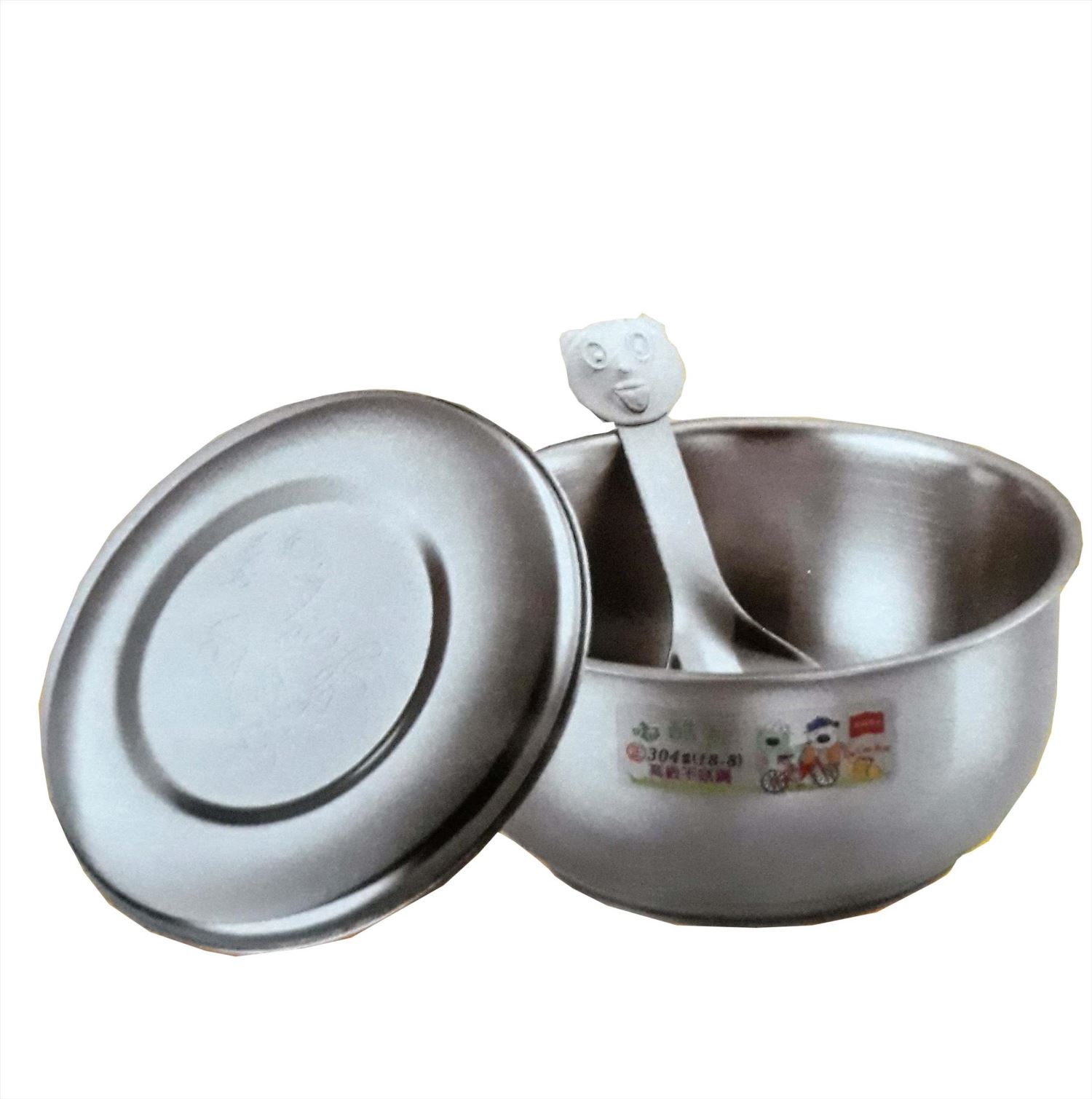 台灣製 甲庚 D-97 嘟酷熊妮可隔熱兒童碗  4710423440975