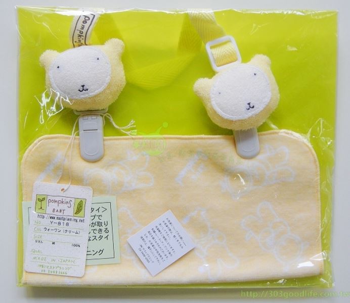 日本製 幼兒小方巾+萬用夾   4712057807261