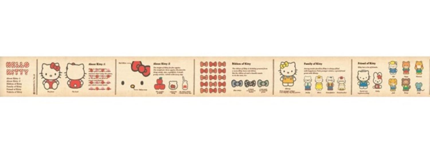 日本製 mt x sanrio 聯名合作款 HelloKitty 凱蒂貓圖畫書 和紙膠帶  4971910197271