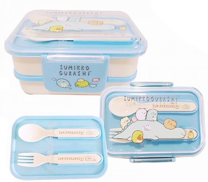 台灣製  角落生物小夥伴   雙層便當盒-2色      4713077265574