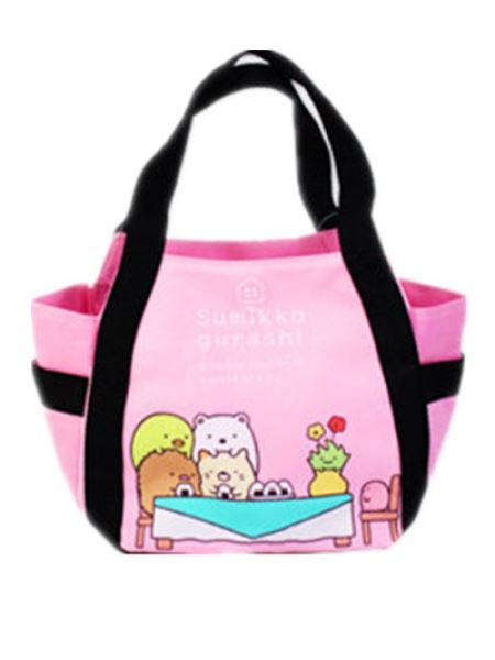 Sumikko Gurashi  角落生物-小夥伴   托特午餐袋 .手提袋. 便當袋  -  藍色.粉色   4713077264706
