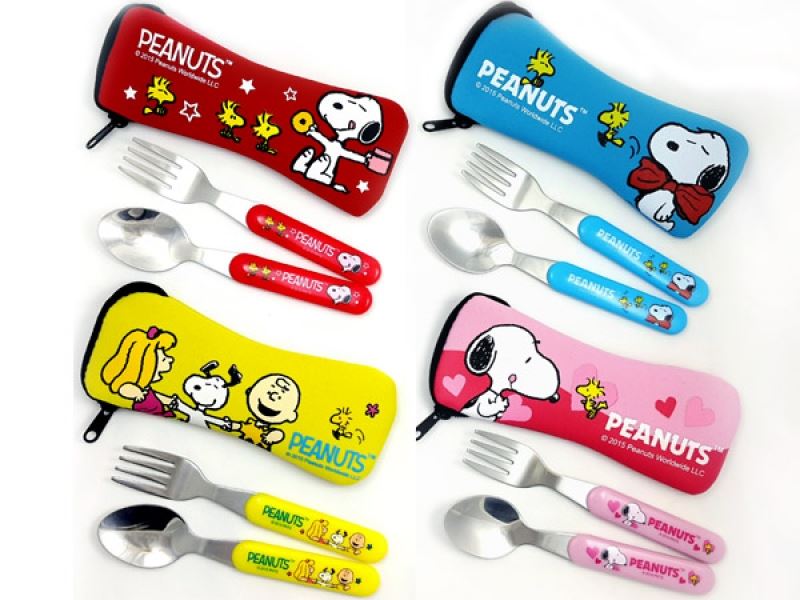 Snoopy 史奴比 兒童兩件式叉匙潛水布套組 SP-1028