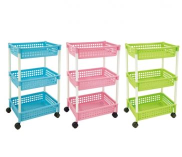 台灣製 JUSKU 佳斯捷 2320 滑輪 B4 多麗三層物品架  4715062232080