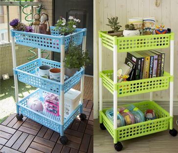 台灣製 JUSKU 佳斯捷 2320 滑輪 B4 多麗三層物品架  4715062232080