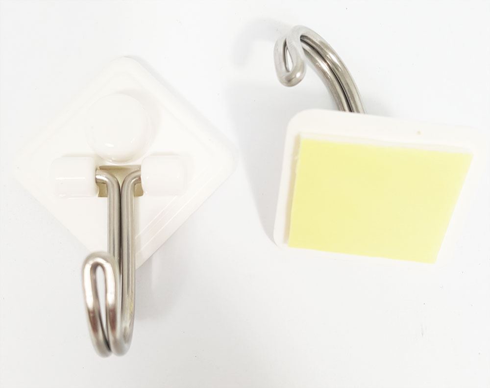 台灣製 吉㠙  230B 菱形吊鉤附釘白. 鋼釘掛勾 5入  4716381023021