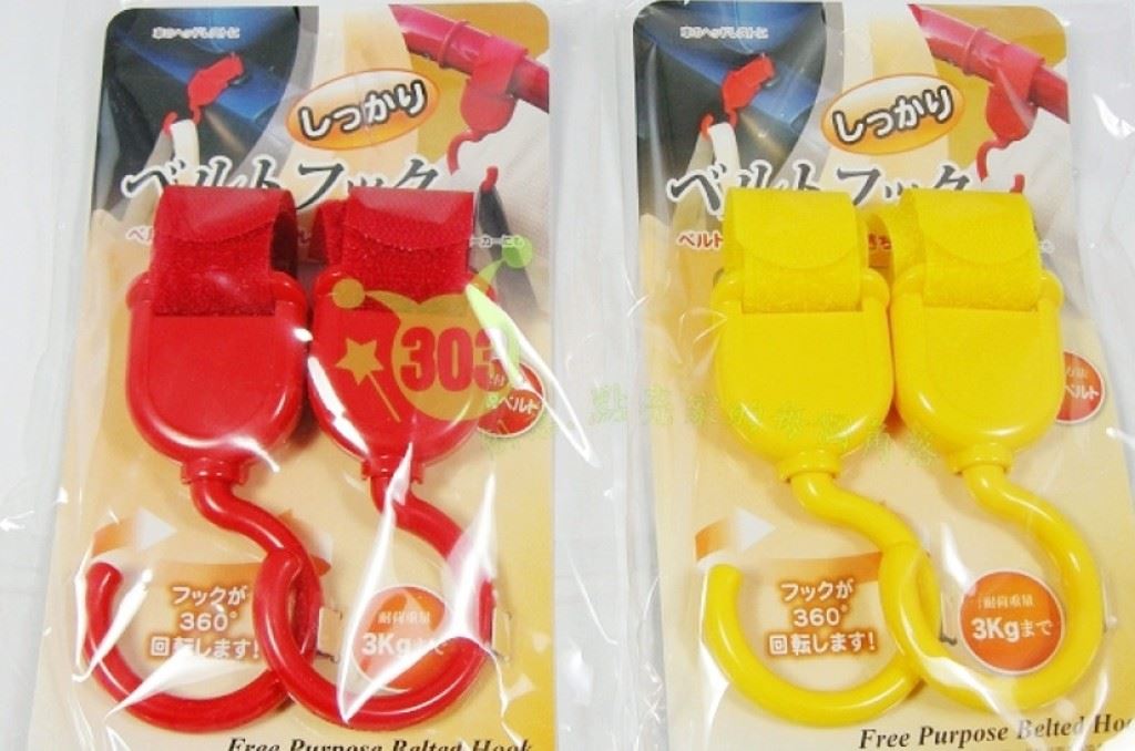  超強力魔鬼粘2入360度旋轉多用途勾   4582368140070