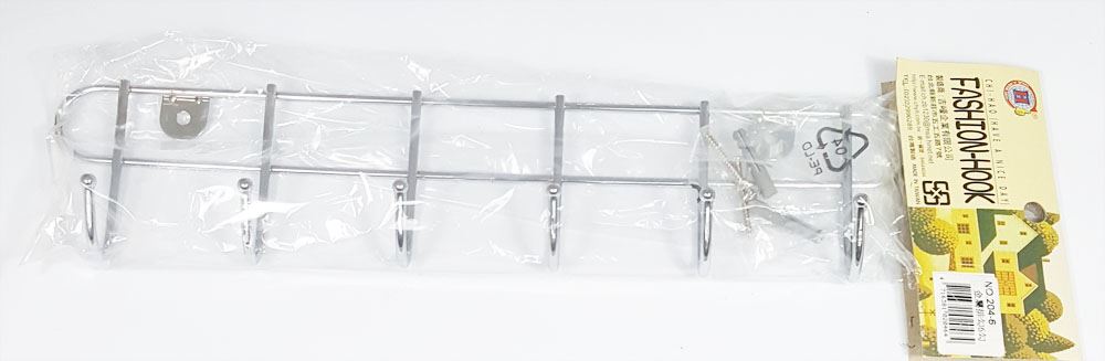 台灣製 吉㠙 204-6 金屬排勾6勾  4716381020464