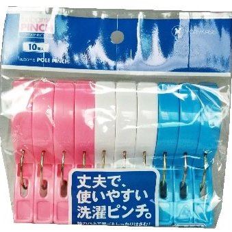 日本製  PONY  P-009 圓桿竹竿夾 10P   4962964255208