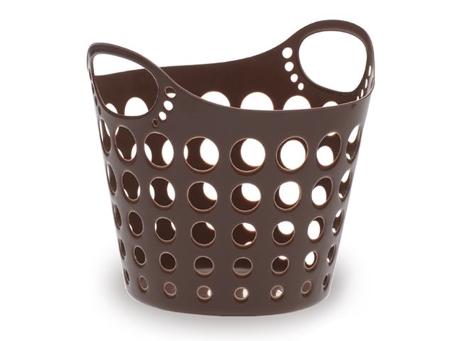 日本製 山田 YAMADA   N.O342網狀圓形多功能置物籃 -白 /咖 /綠 /粉