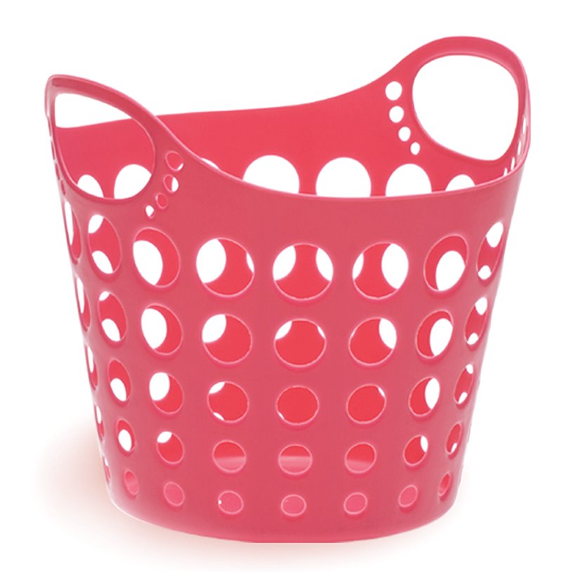 日本製 山田 YAMADA   N.O342網狀圓形多功能置物籃 -白 /咖 /綠 /粉