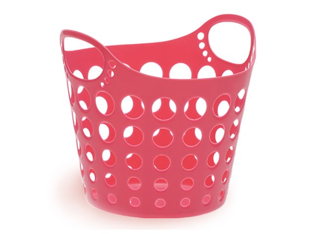 日本製 山田 YAMADA   N.O342網狀圓形多功能置物籃 -白 /咖 /綠 /粉