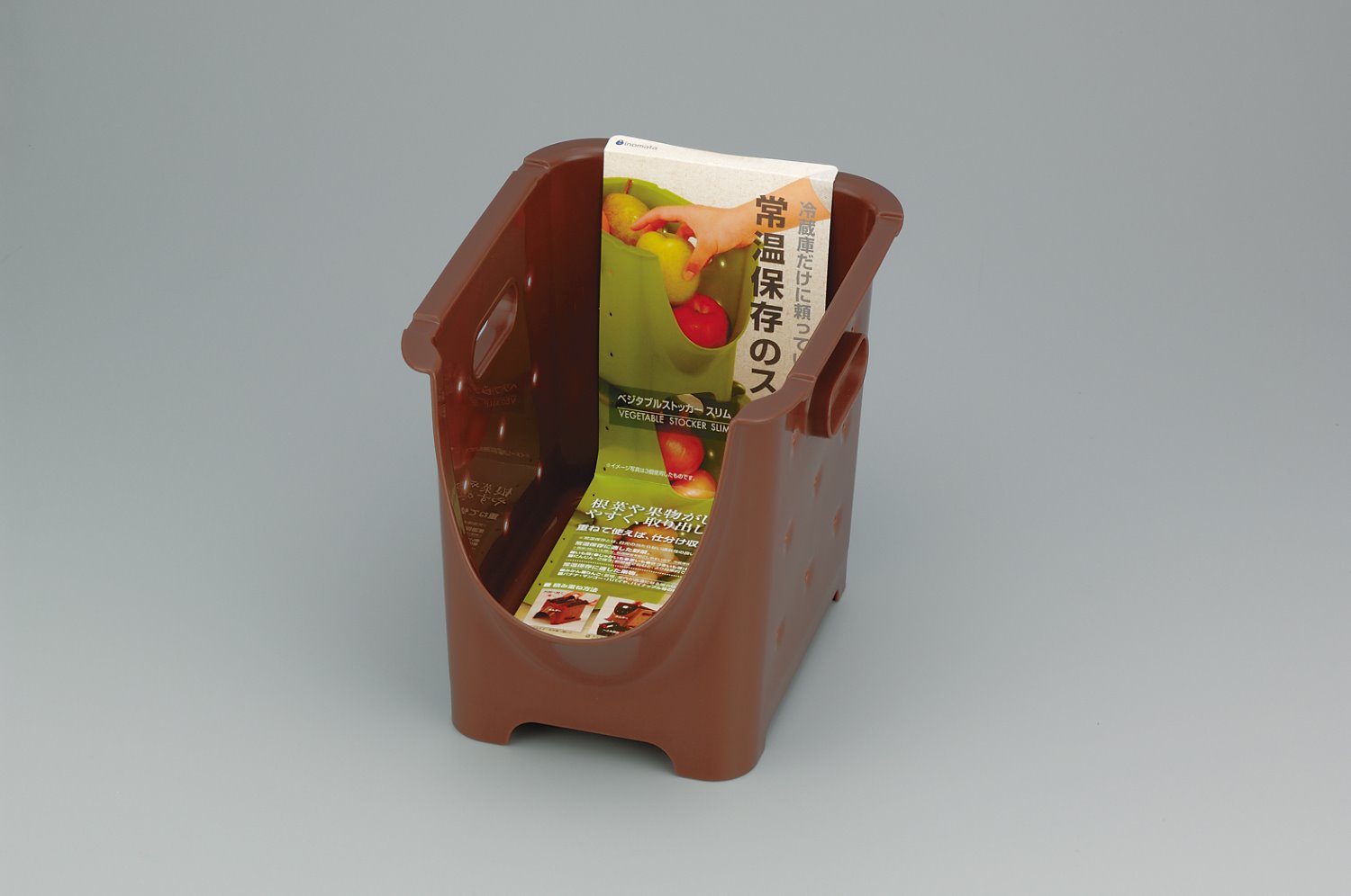 日本製  inomata 1262 可疊式多用途置物收納籃(小)4905596126270-咖~需預定