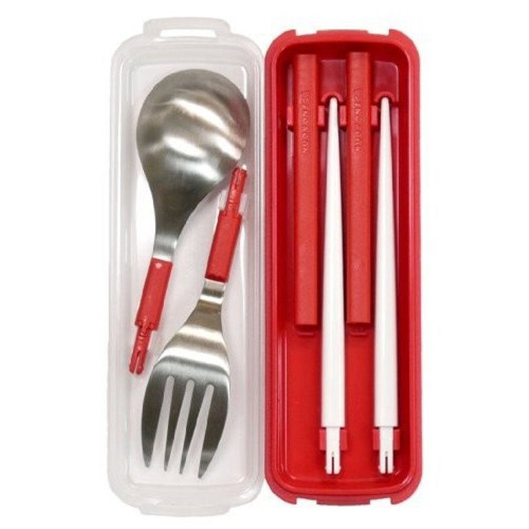 日本製  NUOVONECA  TAKEYA 叉 匙 筷 餐具組 