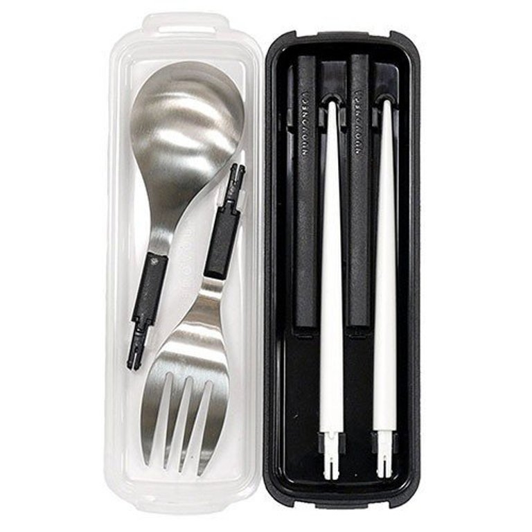 日本製  NUOVONECA  TAKEYA 叉 匙 筷 餐具組 