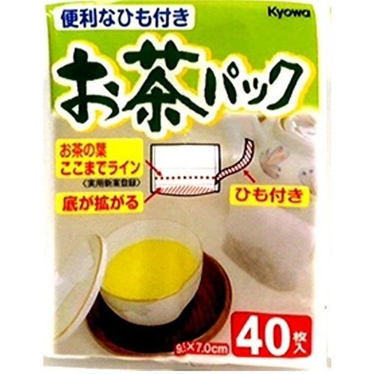 日本製 Kyowa 簡便提繩式茶葉沖泡濾茶紙(40入)   4969757105498