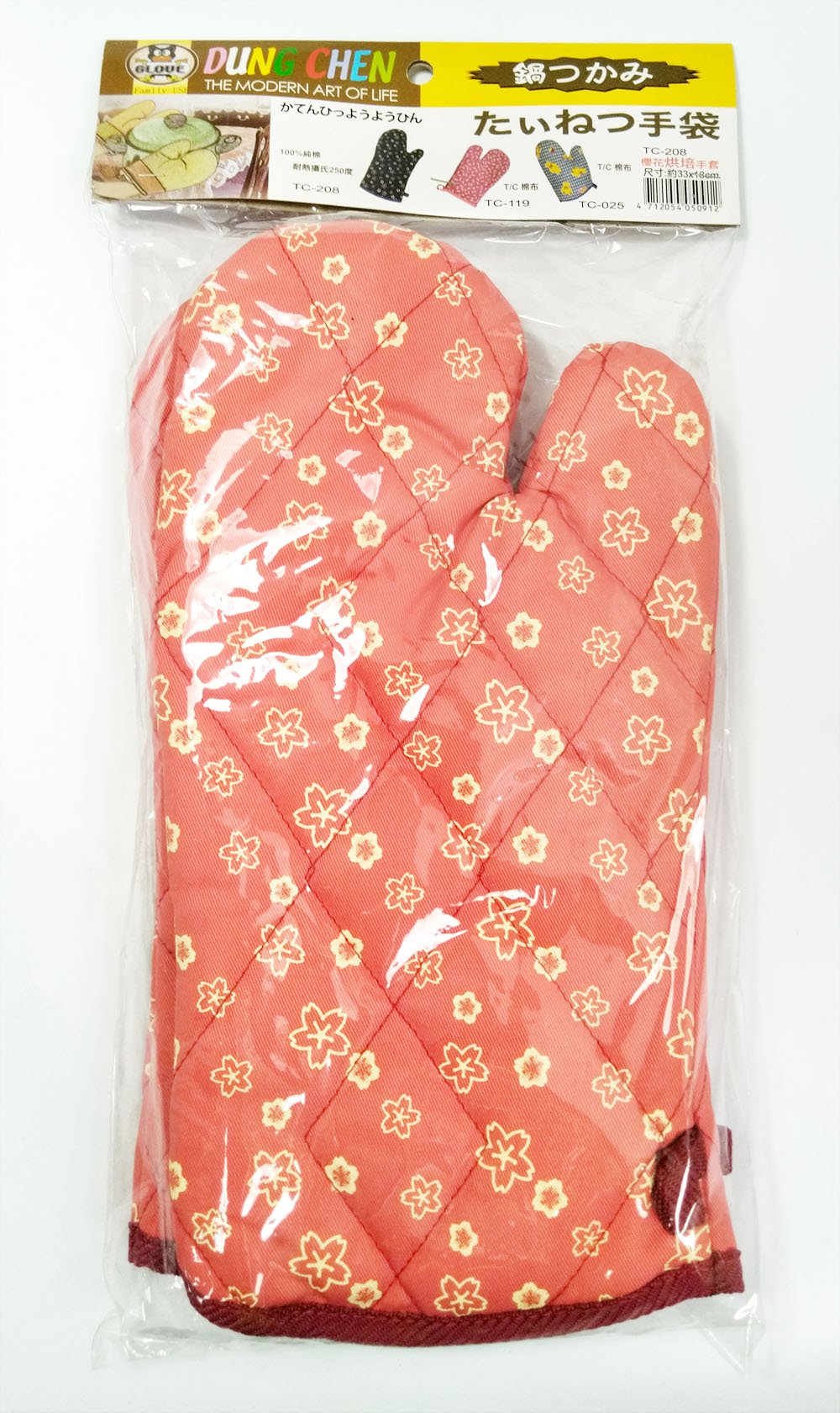 台灣製  東晟   TC-208 櫻花烘培手套  4712054050912