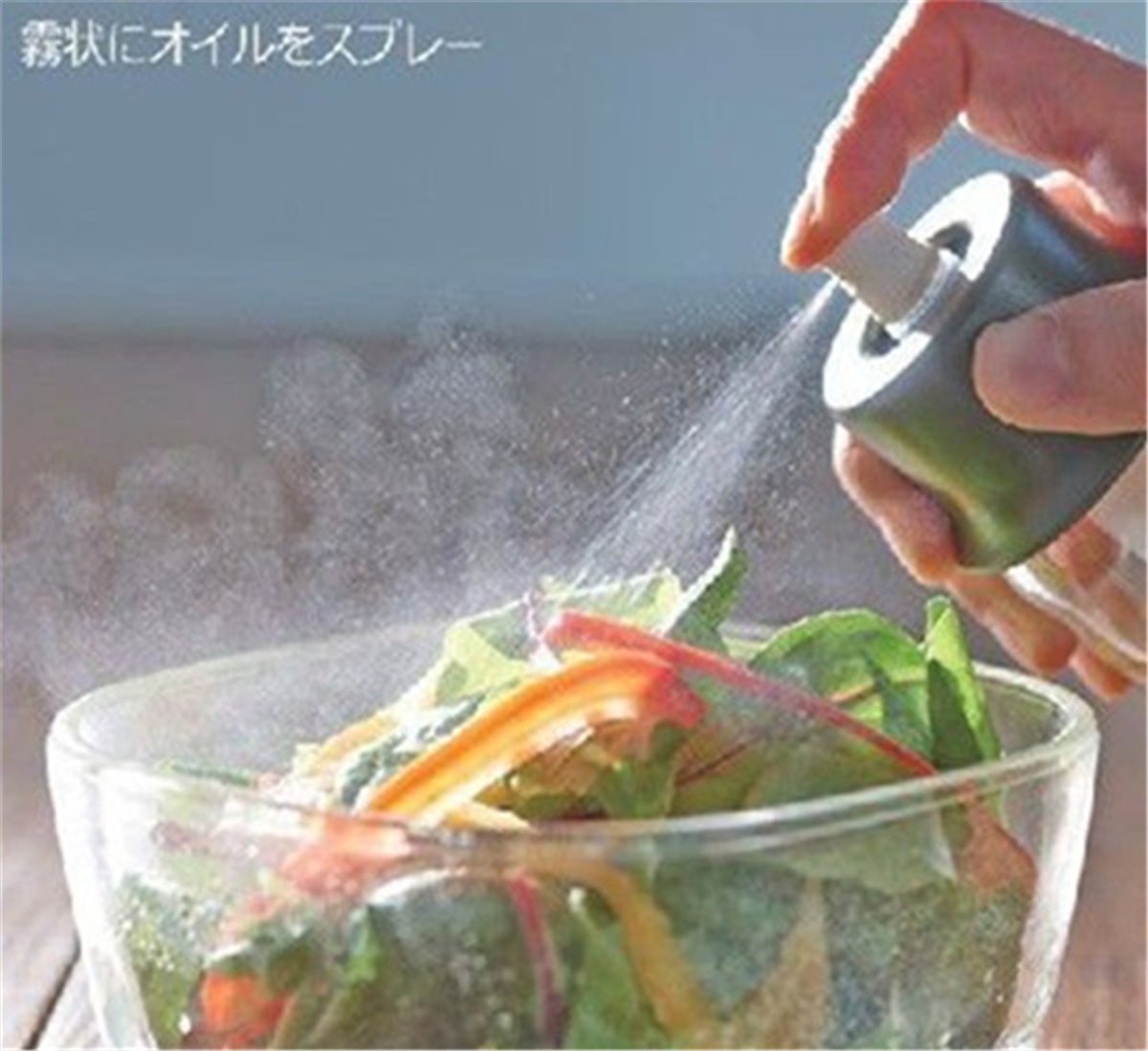 日本 HARIO  耐熱玻璃氣壓式噴油瓶60ml-黑  / -墨綠  