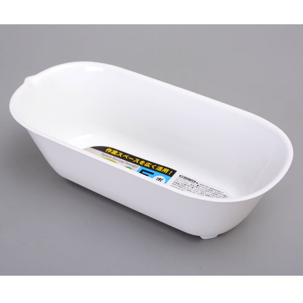 日本製 小久保 KOKUBO  KK-299 長方盆-白   4956810802913
