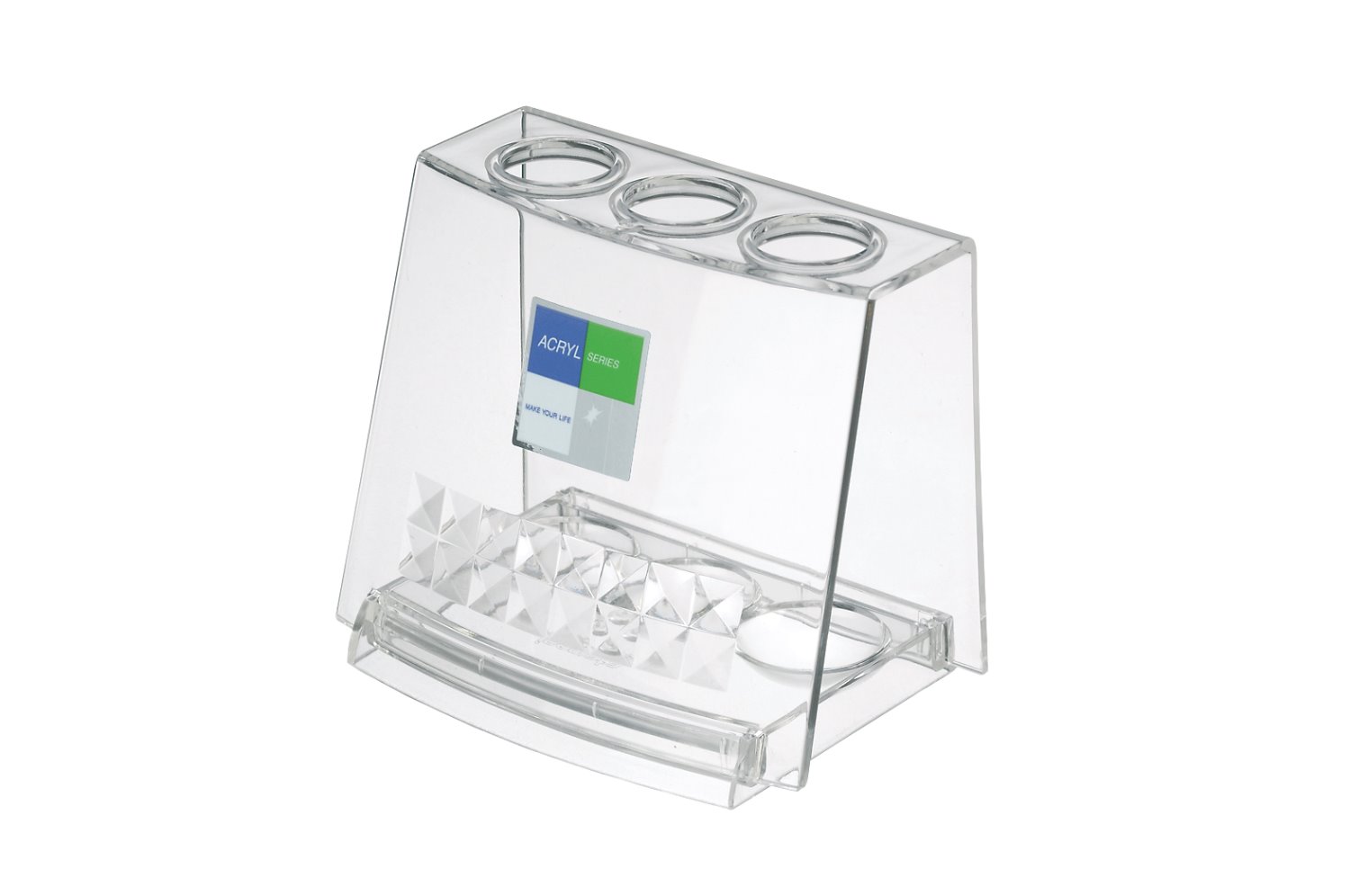 日本製  inomata 2214  水晶透明 牙刷收納置物架    4905596221487