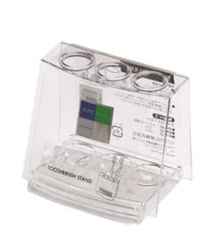 日本製  inomata 2214  水晶透明 牙刷收納置物架    4905596221487