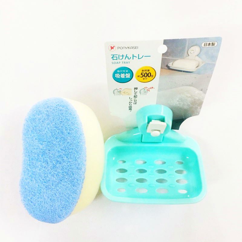 日本製  PONY HK-092 壓扣吸盤式皂盒收納架    4962964241706