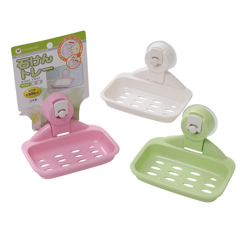 日本製  PONY HK-092 壓扣吸盤式皂盒收納架    4962964241706