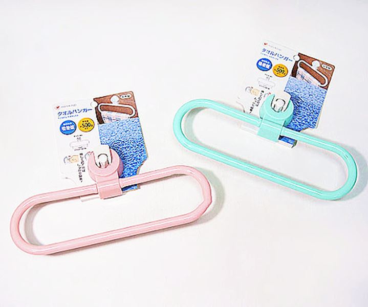 日本製 PONY   HK-093 壓扣吸盤式毛巾手巾收納架    4962964241805