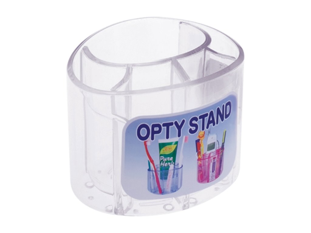 日本製 山田 YAMADA  386 牙刷牙膏架  ~透明/ 藍色