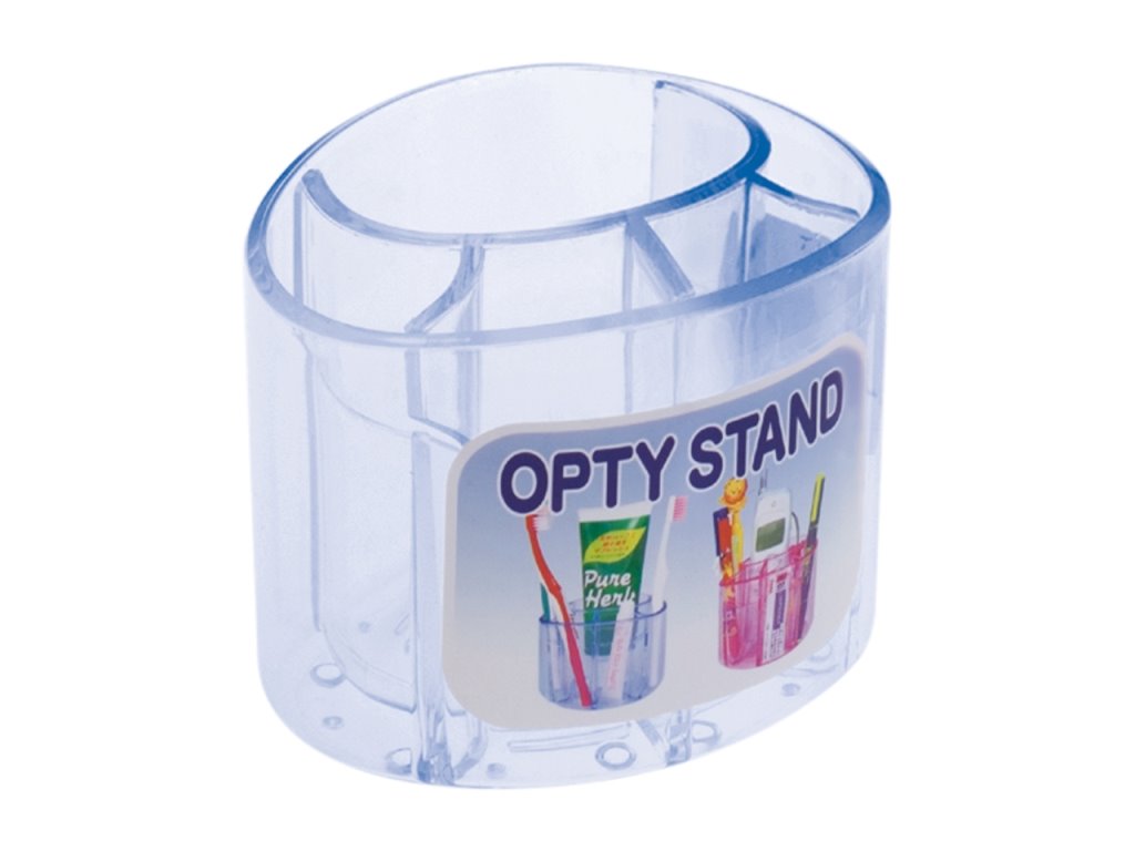 日本製 山田 YAMADA  386 牙刷牙膏架  ~透明/ 藍色