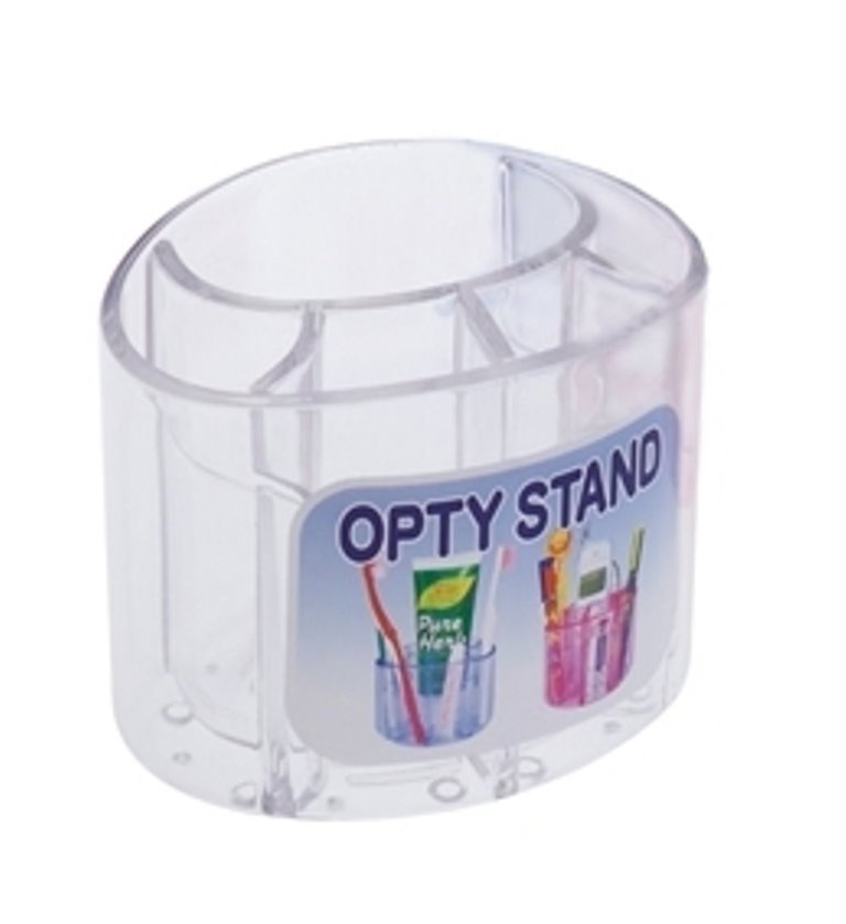 日本製 山田 YAMADA  386 牙刷牙膏架  ~透明/ 藍色