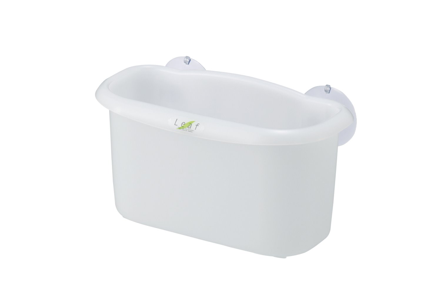 日本製  inomata 2104 和風呂壁面雙吸盤收納置物桶 -綠/ -白