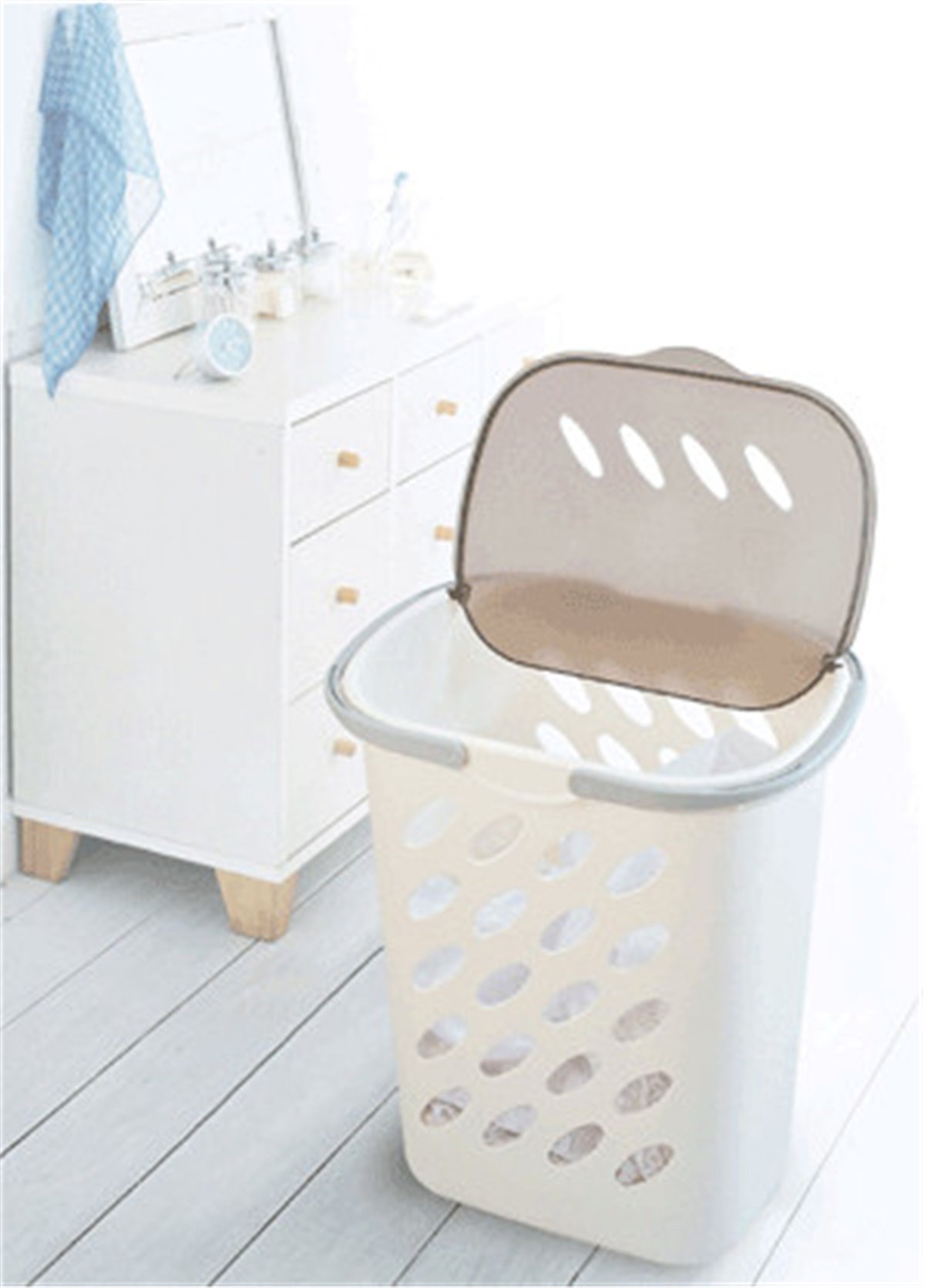 日本製  F2370  roof  附蓋洗衣籃   4962191370408