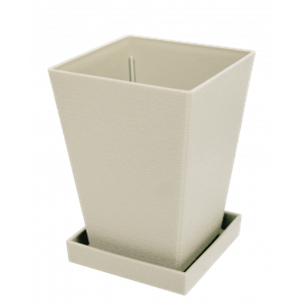 日本製 山田  YAMADA  N.O 603  迷你觀葉(附底座)花盆   ~棕 /-白 /-綠