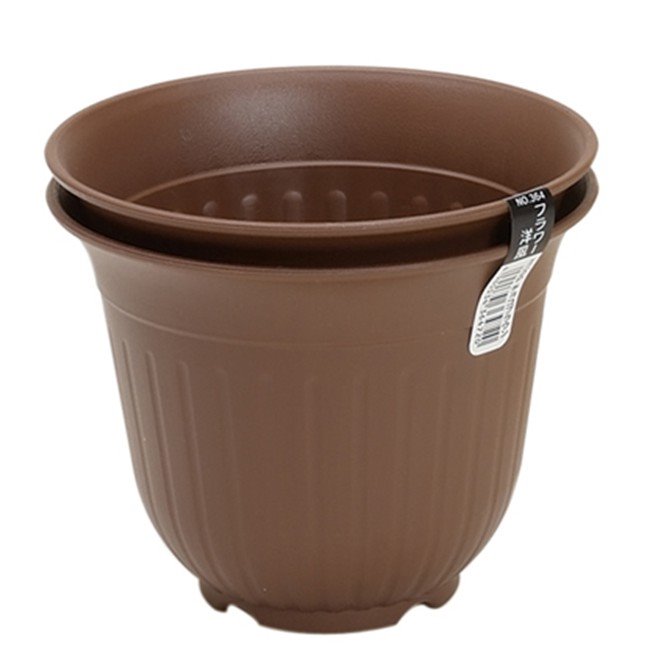 日本製  山田 YAMADA N.O 364 -2P花盆~咖/ 白