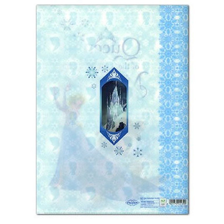 日本製  Disney迪士尼冰雪奇緣L型資料夾~ 雪花 S2157047-4901770441399