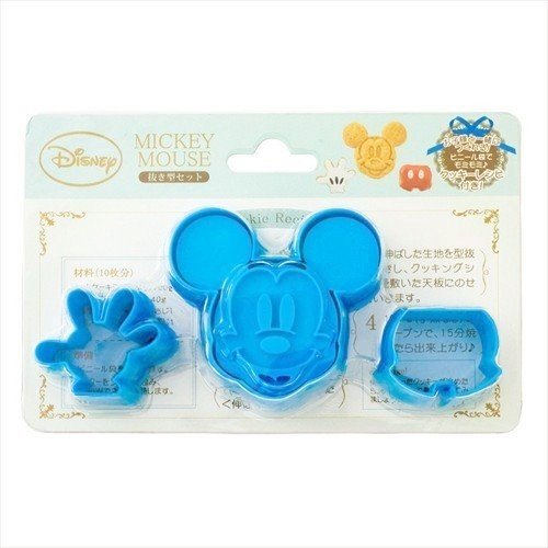 Disney 迪士尼系列  米奇 壽司模 .餅乾模具 .三明治模 .蛋糕模 .蔬菜模型-藍- 4984909402867