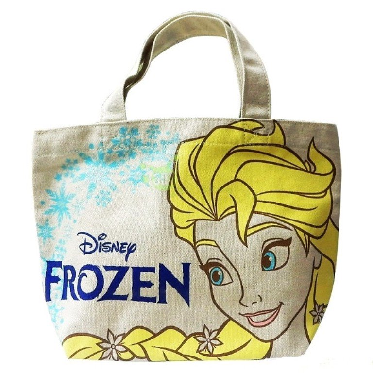 Disney  迪士尼系列 冰雪奇緣 帆布小提袋 ~  ELSA 愛紗   APDS1608/-ANNA 安娜  APDS1609