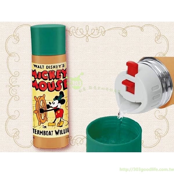 Disney  迪士尼 米奇保溫保冷水瓶  370ml   4973307216510