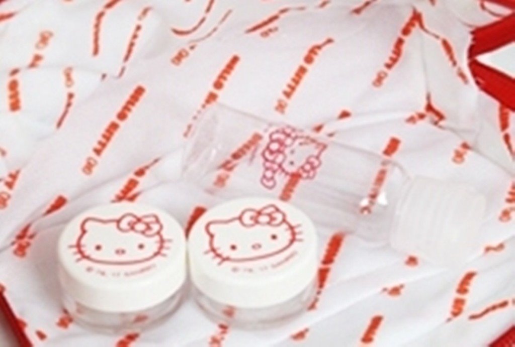 台灣製  三麗鷗系列 Hello Kitty凱蒂貓 . 雙子星絨毛化妝包旅行組~ KT粉色 / KT紅色 / 雙子星